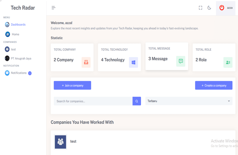 Tech Radar screenshot 2